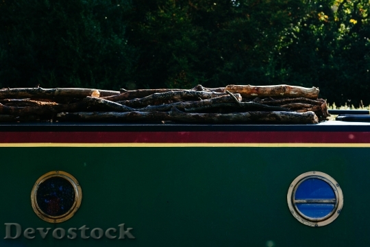 Devostock Wood Boat Canal Transportion 4K