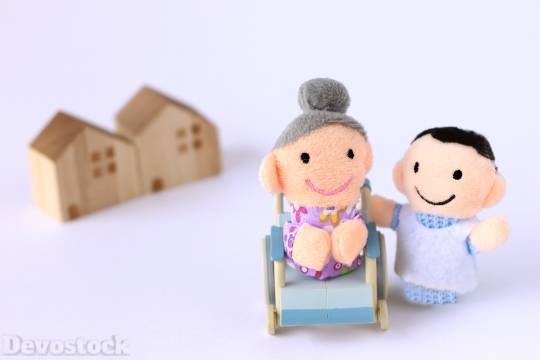Devostock Concept Toys Care Elder Giving House 4k