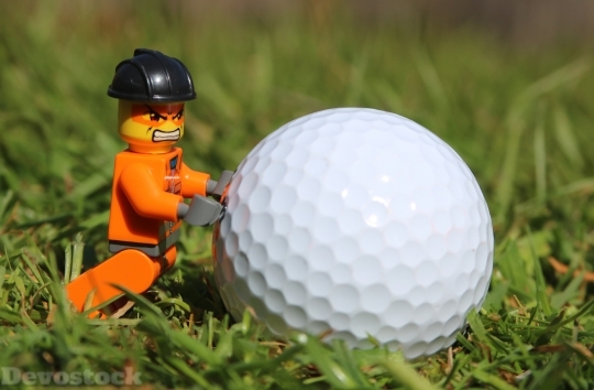 Devostock Golf Golf Ball Angry 3 4K