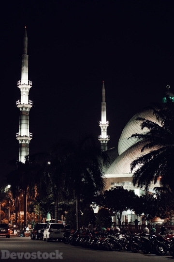 Devostock Lights Outdoor City Mosque 4k