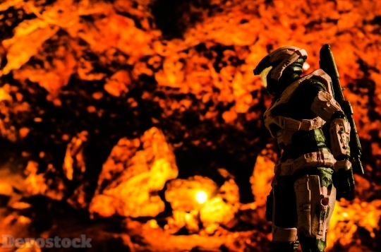 Devostock Robot Soldier Fire Action Figure 4K