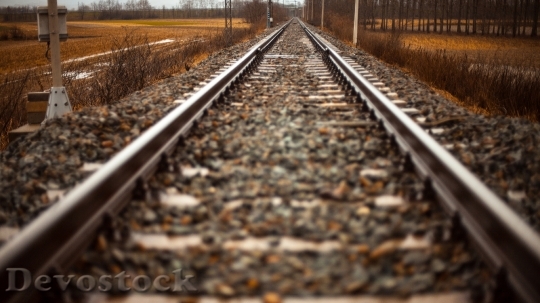 Devostock Train track scenery stock images  (10)