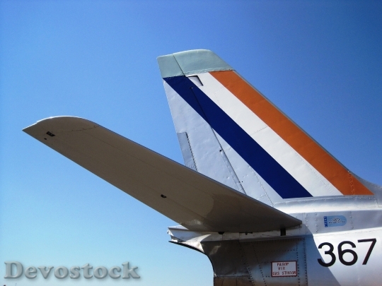 Devostock Aircraft Jet Fighter Tailplane