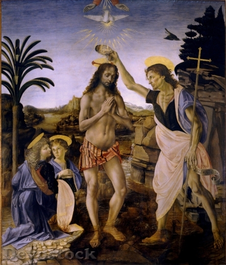Devostock Baptism Christ Leonardo De