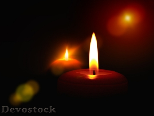 Devostock Candles Candlelight Gloss Bokeh 2