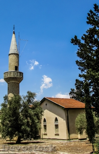 Devostock Cyprus Menogeia Mosque Minaret