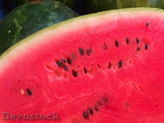 Devostock Watermelon Fruit Red Green
