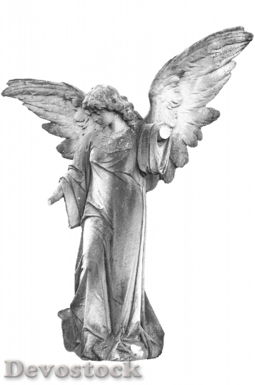 Devostock Angel Angelic Background White