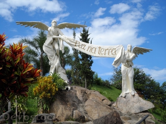 Devostock Angels Peace Garden Statue