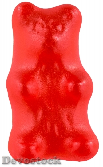 Devostock Candy Gummy Bear Red