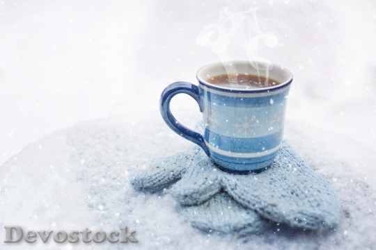 Devostock Coffee Mug Winter Drink