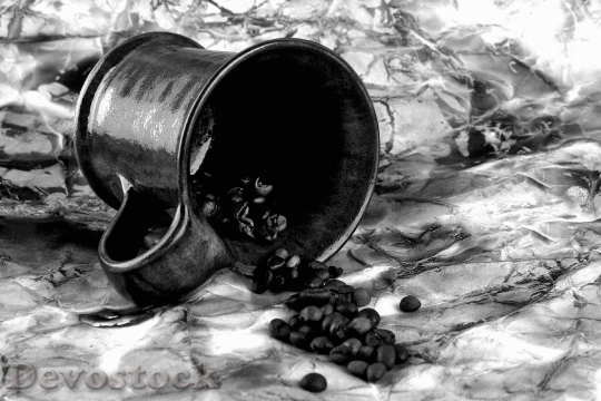 Devostock Cup Coffee Grain Retro 1