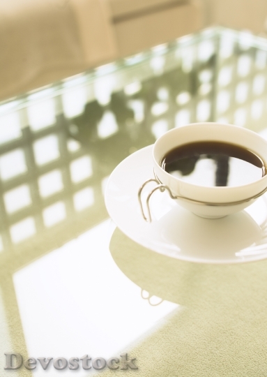 Devostock Cup Coffee On Table 4