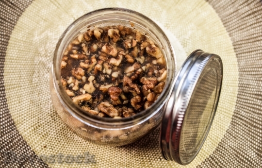 Devostock Honey Walnut Food Healthy