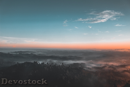 Devostock Light Dawn Landscape 12079