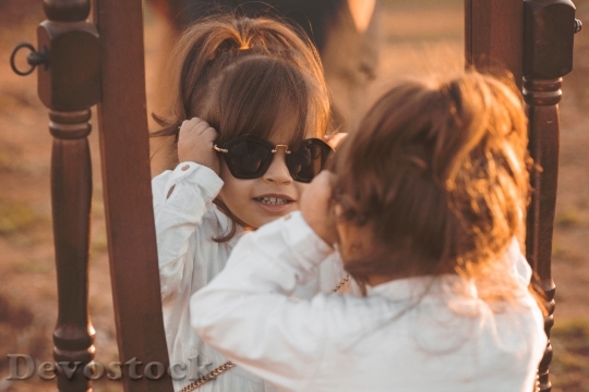 Devostock Sunglasses Girl Cute 11186