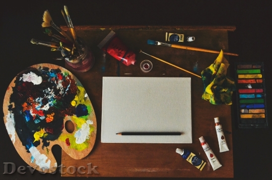 Devostock Art Creative Desk 105387 4K