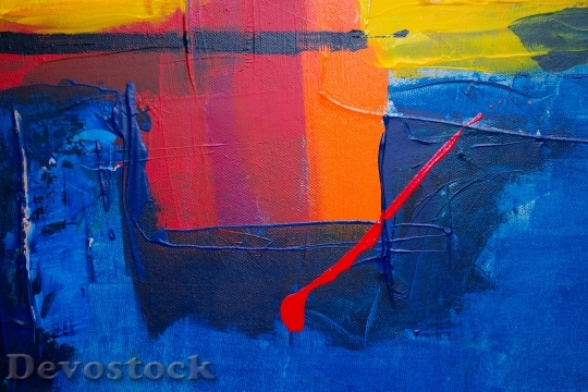 Devostock Art Painting Abstract 110953 4K