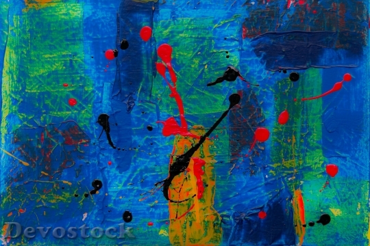 Devostock Art Painting Abstract 114369 4K