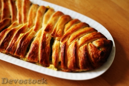 Devostock Bread Food Plate 17052 4K