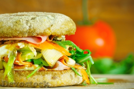 Devostock Bread Food Sandwich 93355 4K