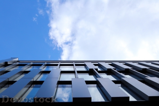 Devostock City Clouds Building 54269 4K
