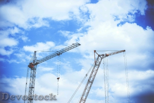 Devostock Construction Industry Crane 16716 4K