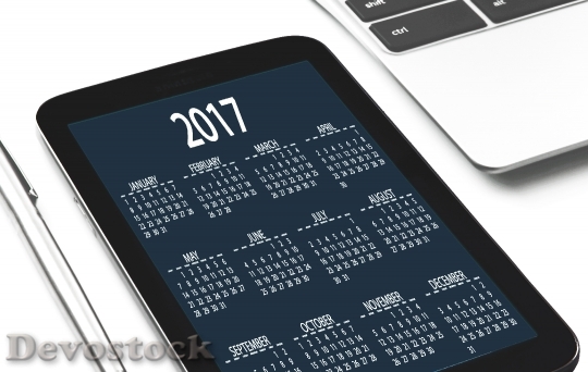 Devostock Date Tablet Calendar 28989 4K
