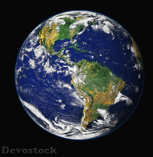 Devostock Earth Blue Planet Globe 8 HD