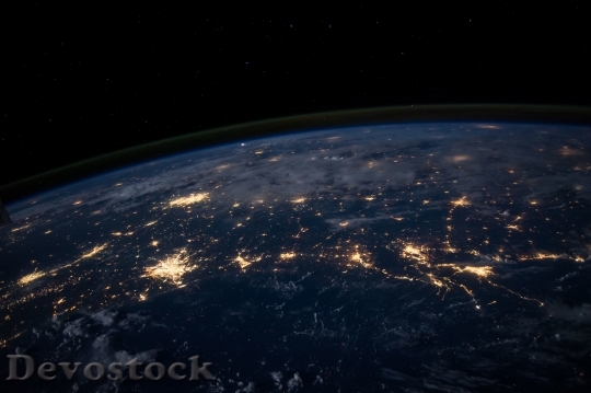 Devostock Earth Lights Environment Globe HD