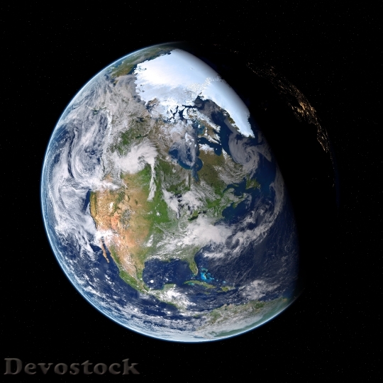 Devostock Earth Space Dark 35535 4K