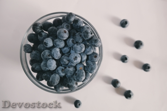 Devostock Food Blue Blueberries 13154 4K