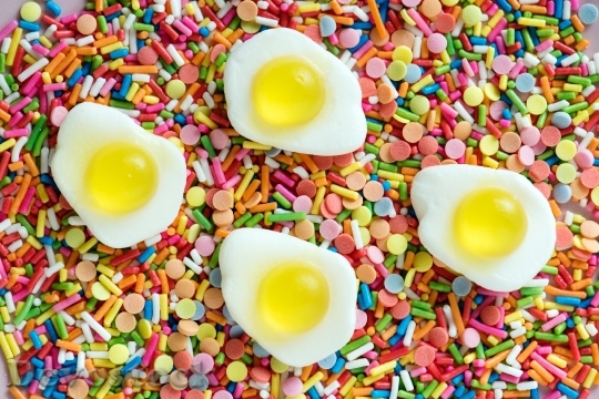 Devostock Food Colorful Eggs 100159 4K