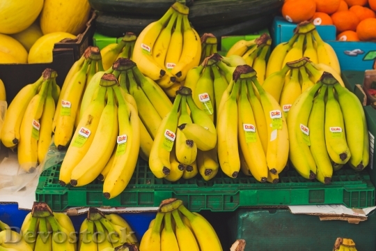 Devostock Food Healthy Bananas 36510 4K