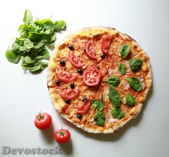 Devostock Food Pizza Meal 20837 4K