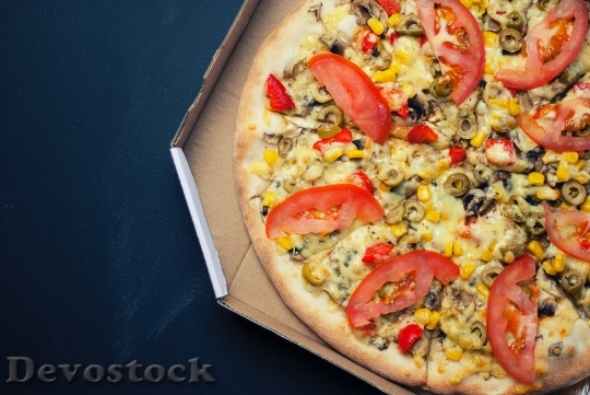Devostock Food Pizza Unhealthy 758 4K