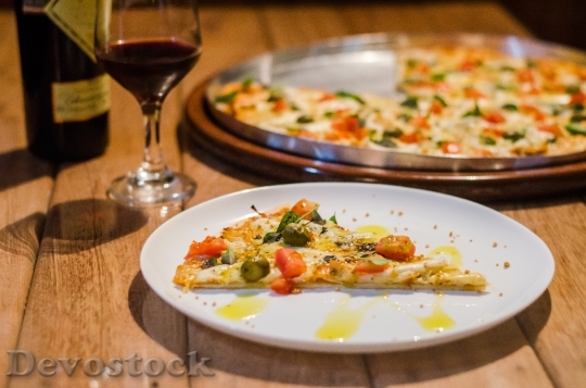 Devostock Food Plate Pizza 84597 4K