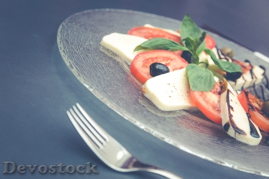Devostock Food Plate Salad 11475 4K