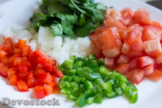 Devostock Food Plate Salad 12891 4K