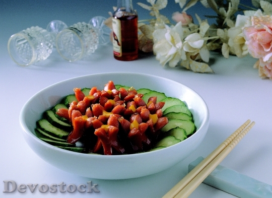 Devostock Food Plate Salad 27348 4K