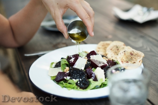 Devostock Food Plate Salad 54661 4K