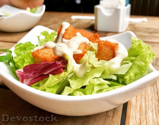 Devostock Food Plate Salad 76425 4K