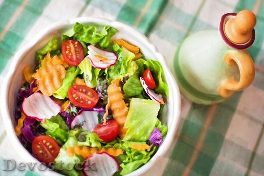 Devostock Food Salad Healthy 25716 4K