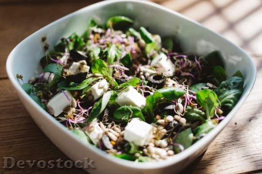 Devostock Food Salad Healthy 39632 4K