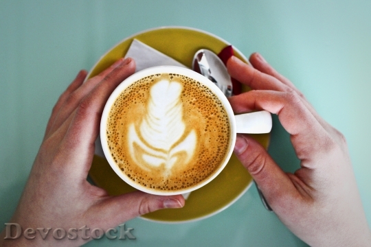 Devostock Hands Caffeine Coffee 94798 4K