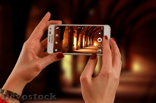 Devostock Hands Smartphone Taking Photo 3866 4K