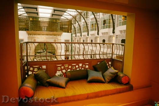 Devostock Hotel Architecture Orange 16734 4K