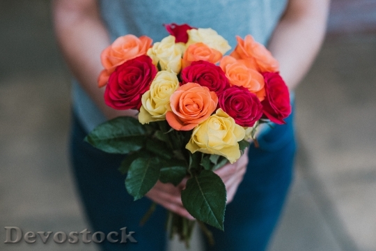 Devostock Love Romantic Flowers 116602 4K