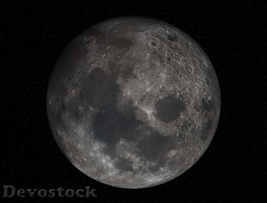 Devostock Moon Full Moon Crater HD