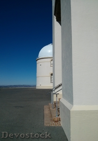 Devostock Observatory White Building Blue HD